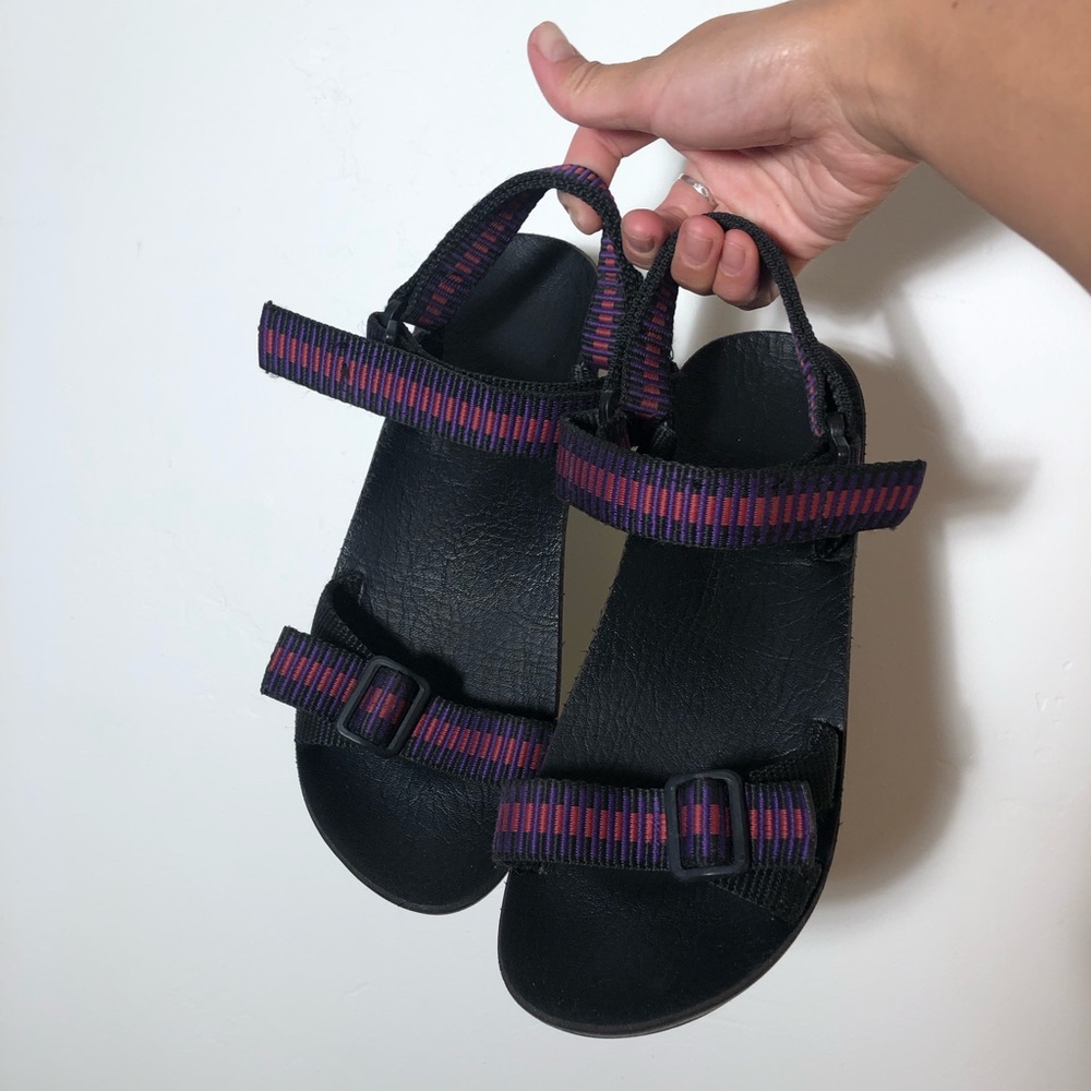 Vintage 80’s Double Velcro Strap Sandals
